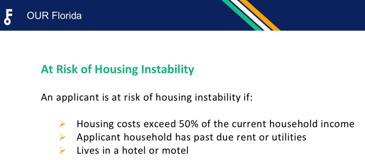 our florida rental assistance check