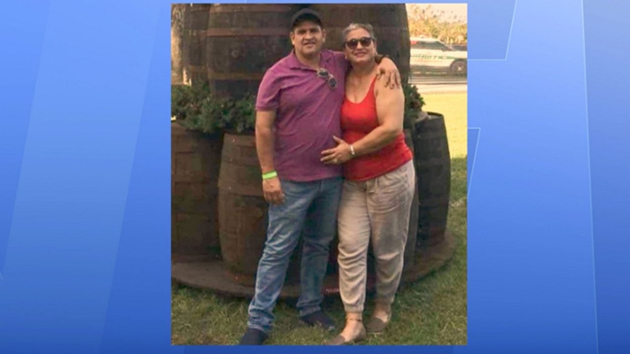 Robert Ospina and his wife Lilian Cardona, both 47, were killed in a car crash on South Orange Blossom Trail.