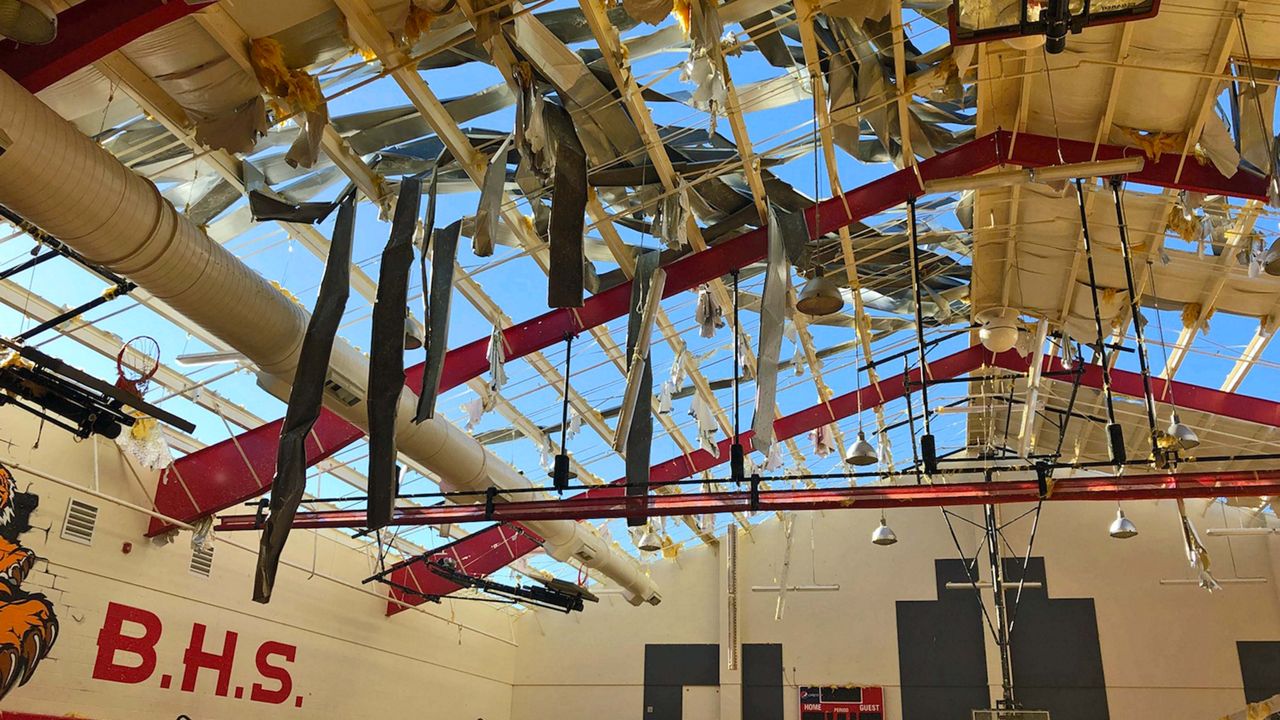 Damage to one of Bay County's schools after Hurricane Michael. (File)