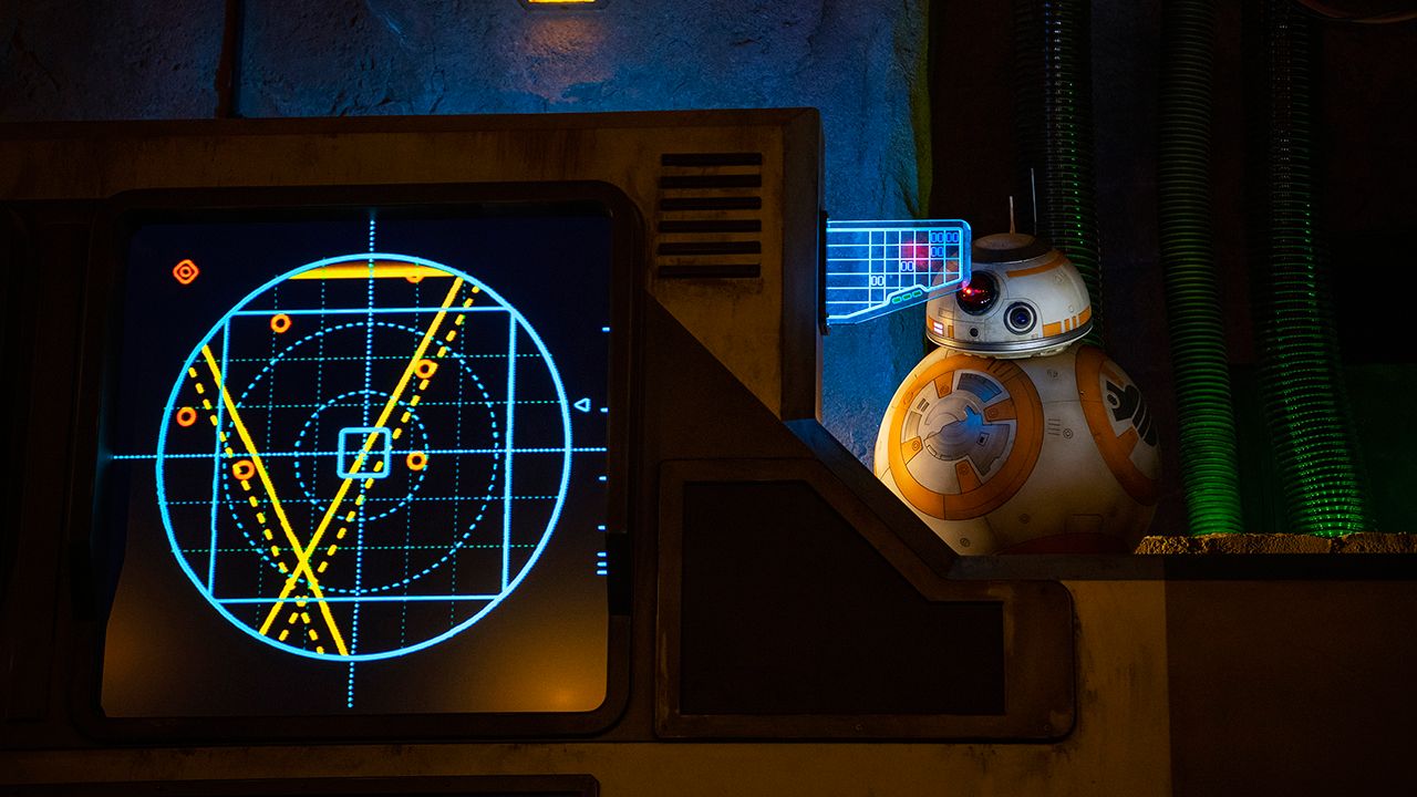 BB-8 in Star Wars: Rise of the Resistance. (Courtesy of Disney Parks)