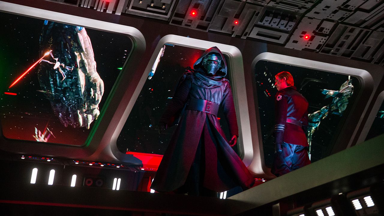 Kylo Ren in Star Wars: Rise of the Resistance at Star Wars: Galaxy's Edge at Disney's Hollywood Studios. (Courtesy of Disney Parks)