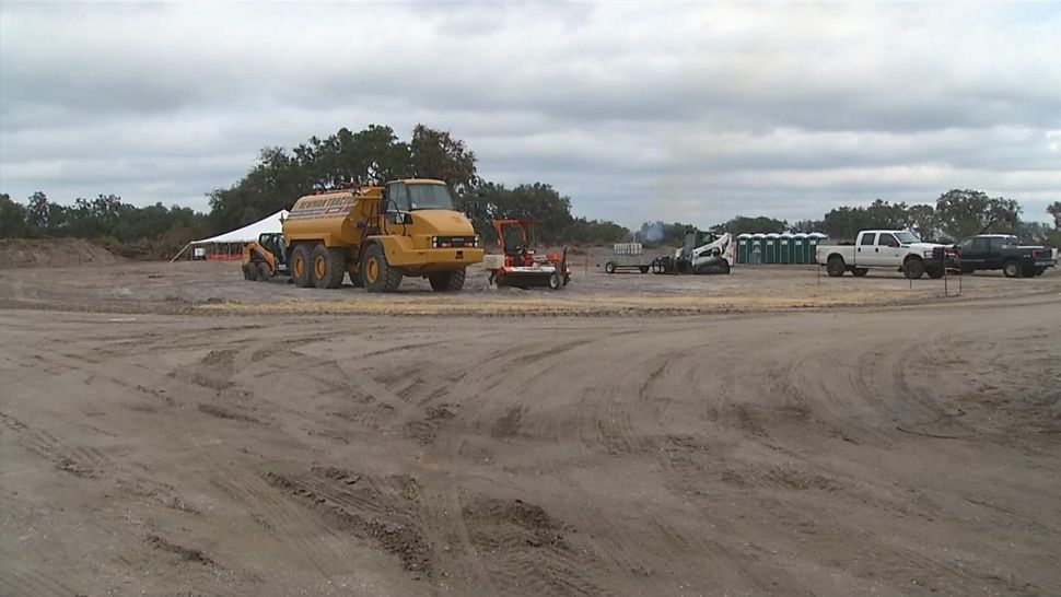 The first stage of construction begins Wednesday for the newest high school in Hillsborough County. 
