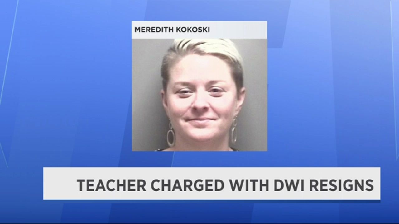 Teacher charged with DWI resigns