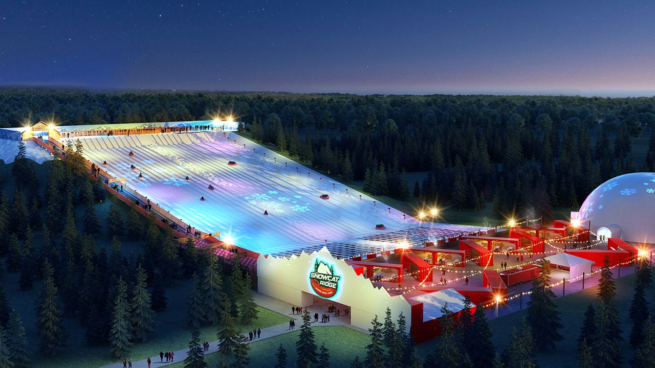 Snowcat Ridge, Florida's first alpine snow park, is scheduled to open in Dade City in 2020. (Courtesy of Snowcat Ridge)