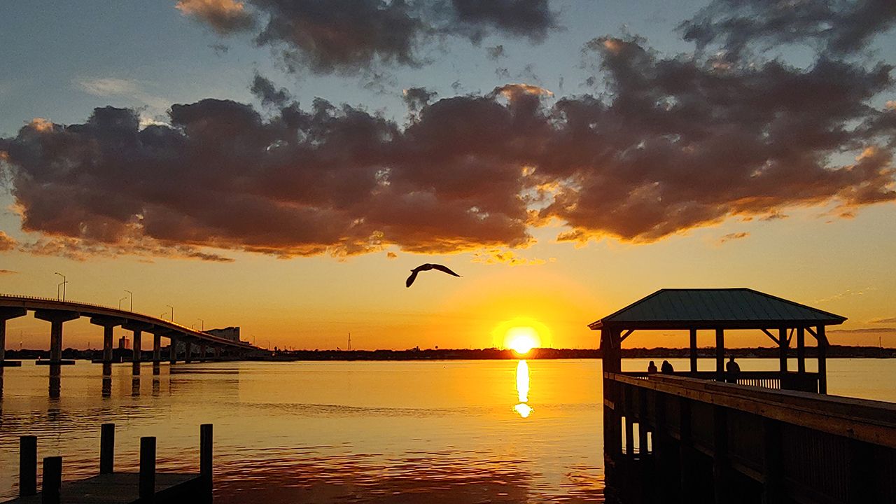 Submitted via the Spectrum News 13 app: Sunset over the Indian River at the E Max Brewer Bridge in Titusville, Friday, December 6, 2019. (Courtesy of viewer Christa McKuhn)