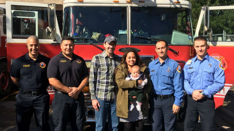 Firefighters saved the life of an infant born 12 weeks early after a mother had to deliver her own baby. (Photo credit: Commander/PIO Mike Benavides, ATCEMS)