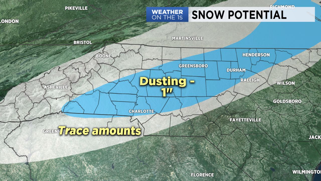 Snow potential map
