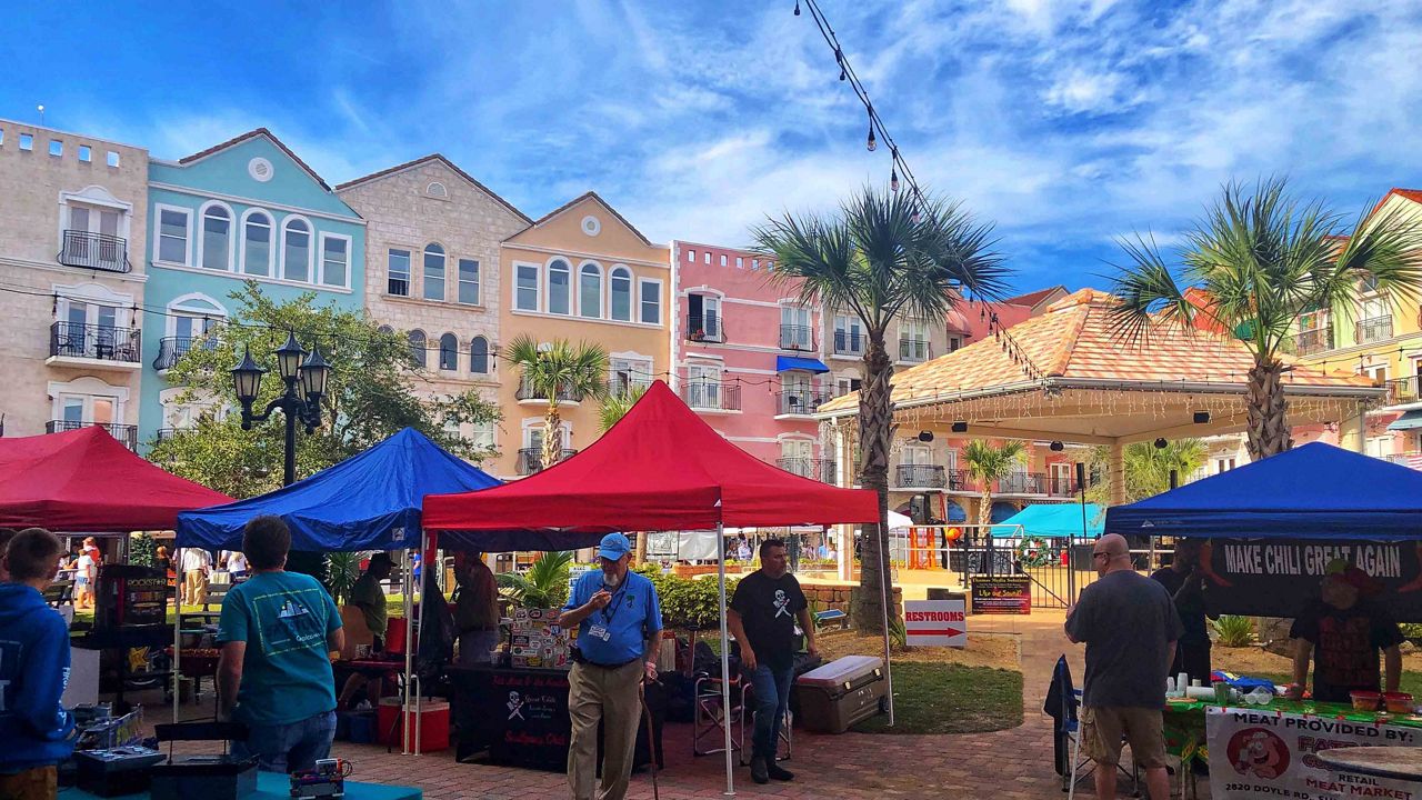 Sent via Spectrum News 13: A pleasant afternoon at European Village in Palm Coast on Saturday, December 7, 2019. (Courtesy of Joyce Connolly) 