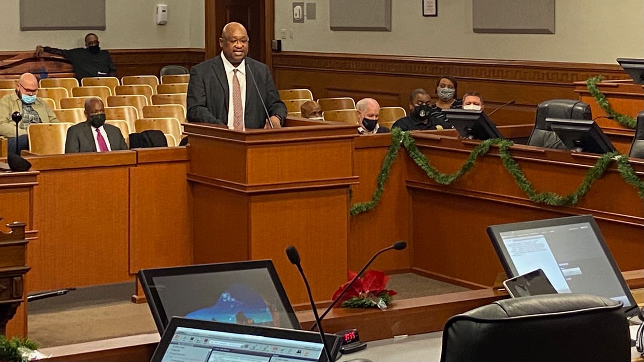 Metro Corrections Director Dwayne Clark appears before Metro Council in Dec. 2021 (Spectrum News 1/Erin Kelly)