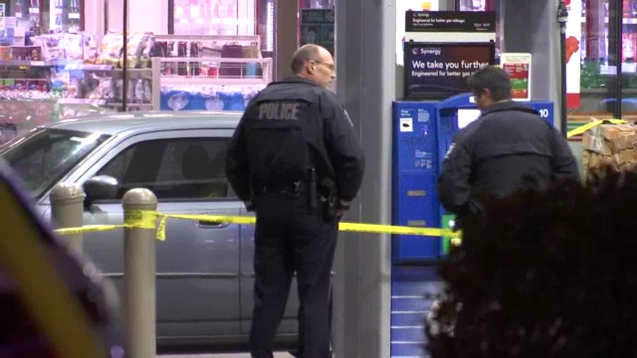 Murder scene at Charlotte 7-Eleven