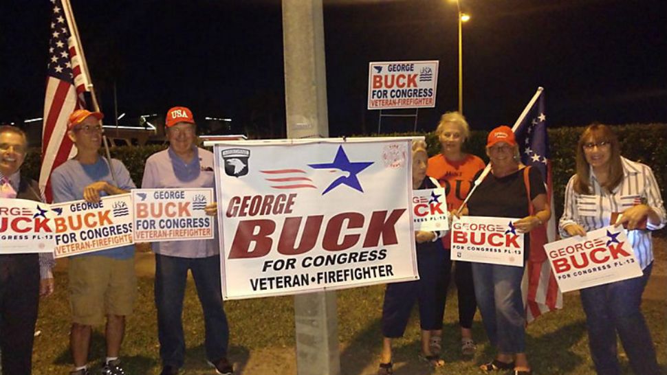 Supporters 'buck up" GOP congressional candidate 