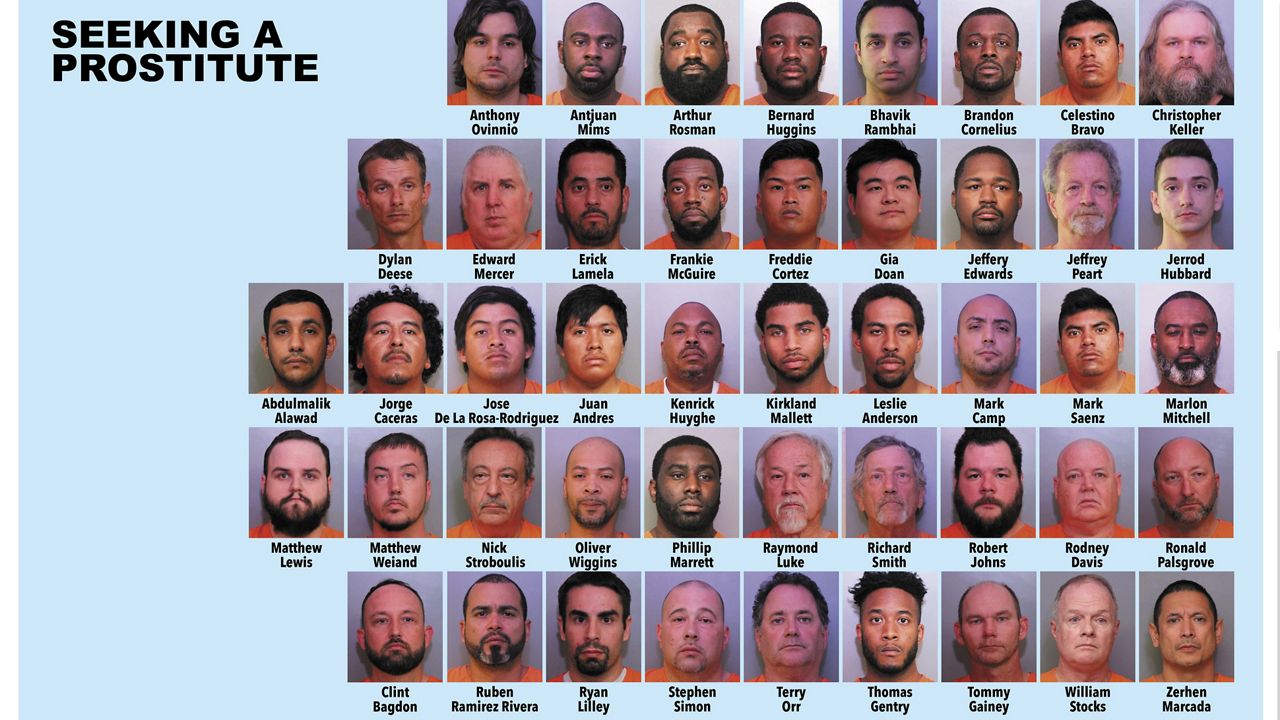 Fifty three people were arrested for prostitution and 46 people were arrested for seeking the services of a prostitute during the undercover operation Santa's Naughty List, according to the Polk County Sheriff's Office. (Courtesy of PCSO)