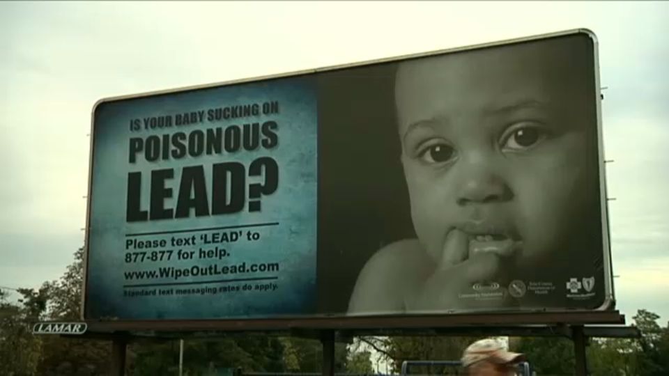 Lead poisoning billboard