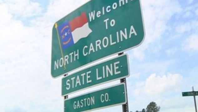 NC state line sign