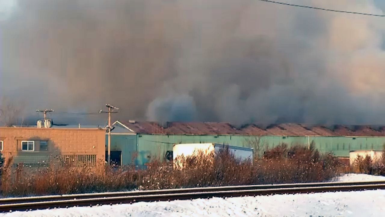Crews Battle 3-Alarm Fire at Scrap Yard