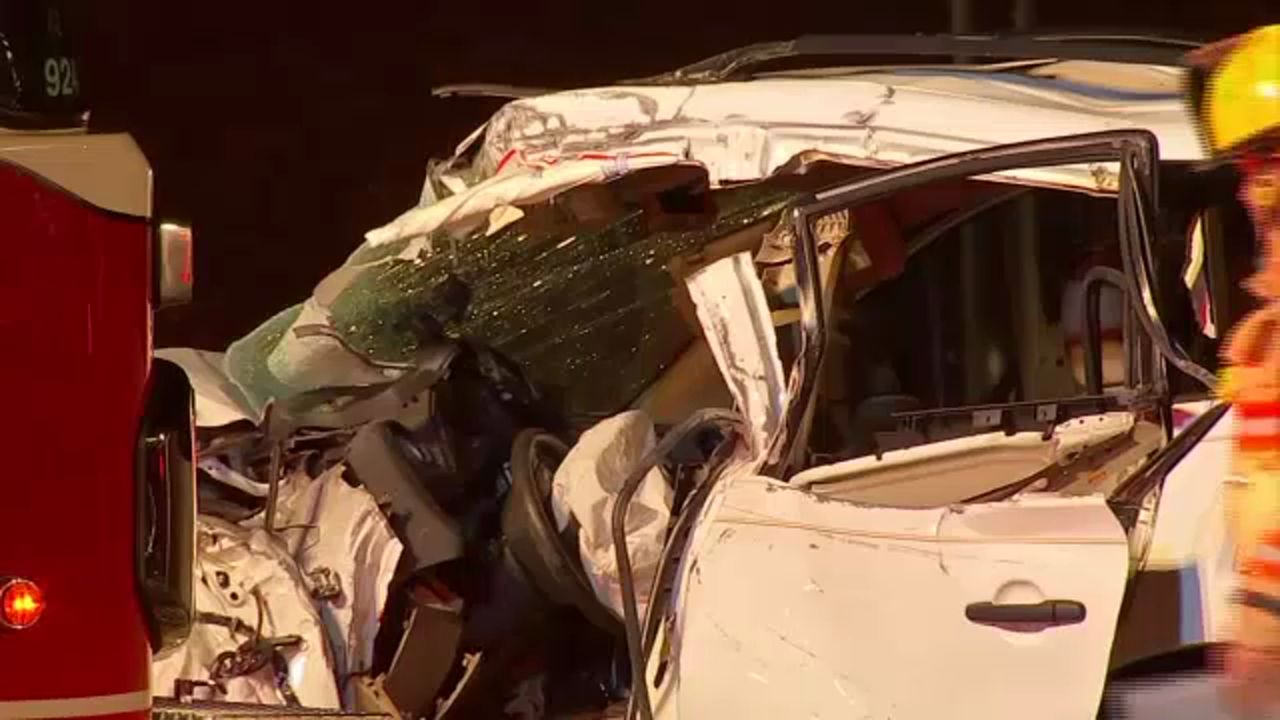 I-40 crash scene 