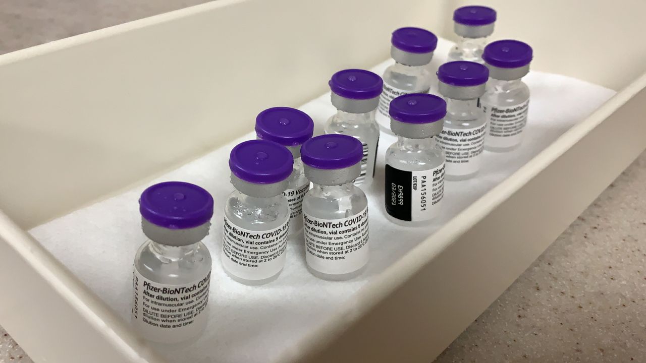 Vials of the Pfizer vaccine appear in this file image. (Spectrum News 1/FILE)