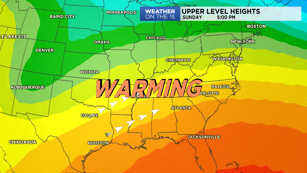 Warming trend map
