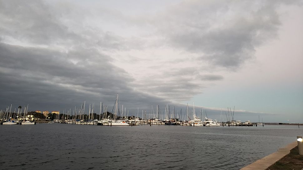 Submitted via the Spectrum Bay News 9 app: Cloudy skies in downtown St. Petersburg, Sunday, Dec. 16, 2018. (Courtesy of Joseph Guglietti)