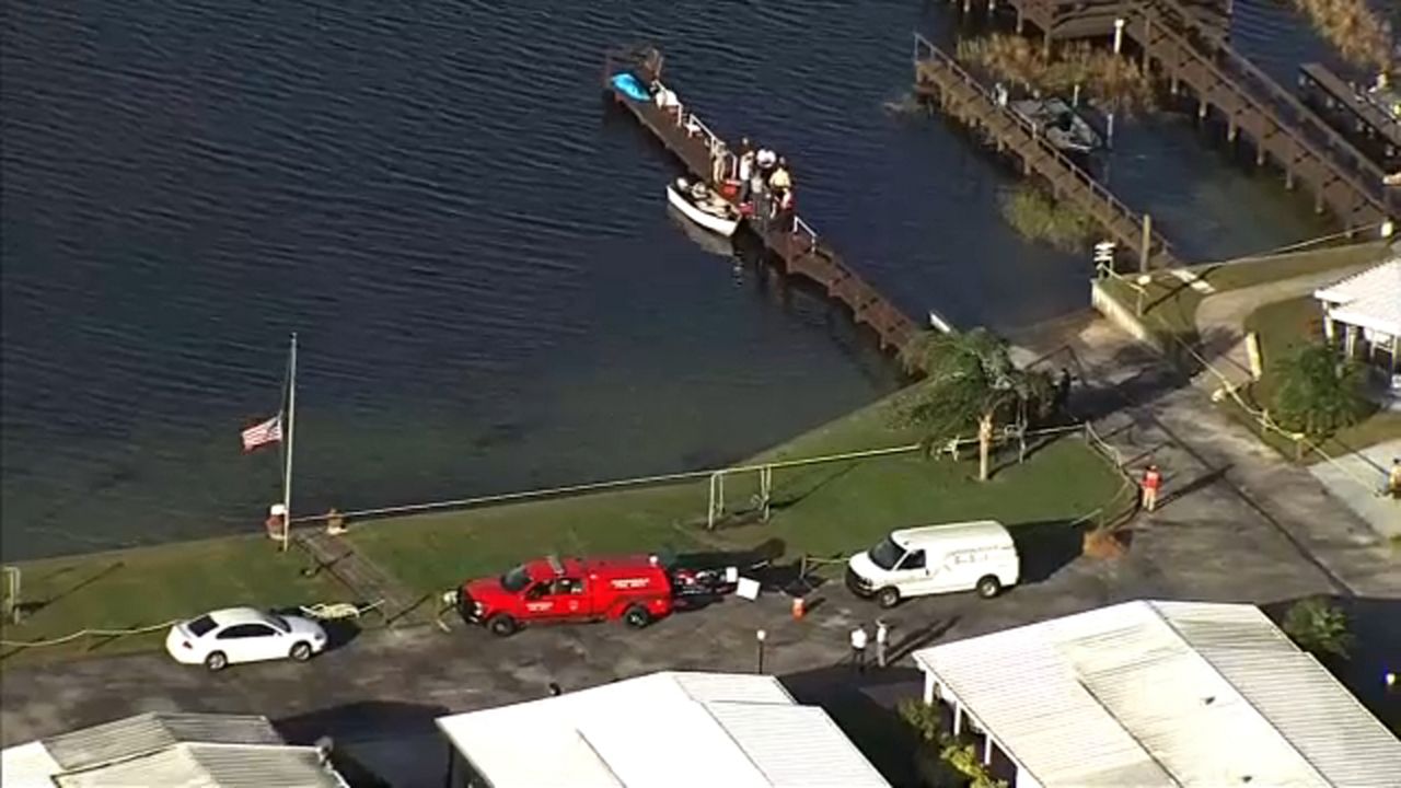 Sky 9 was over the scene as search crews looked for the plane crash victims.