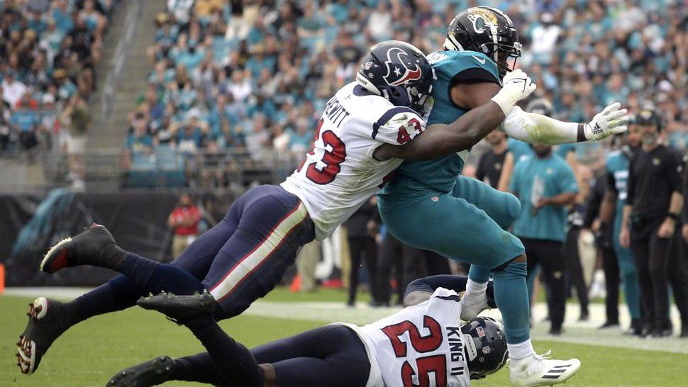 Noble hug barrier Lowly Jacksonville Jaguars fall to Houston Texans