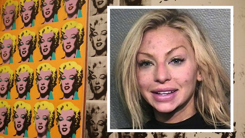 File photo of Andy Warhol's "Marilyn Monroe" paintings. Lindy Lou Layman. Courtesy/Houston Police Dept.