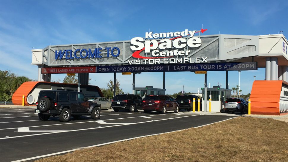 Kennedy Space Center Visitor Complex entrance (File)