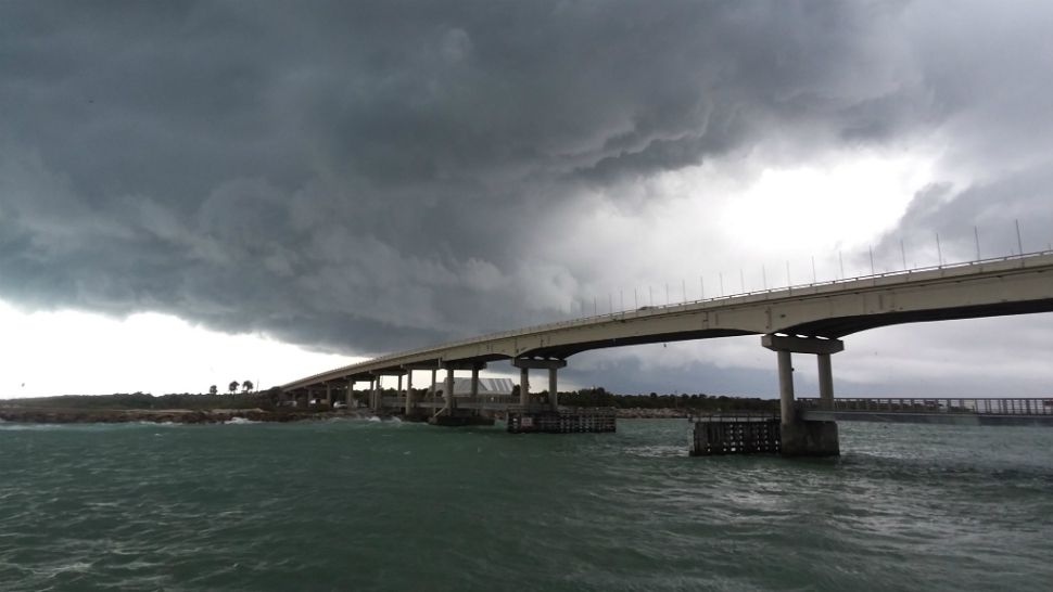 Front over Sebastian Inlet