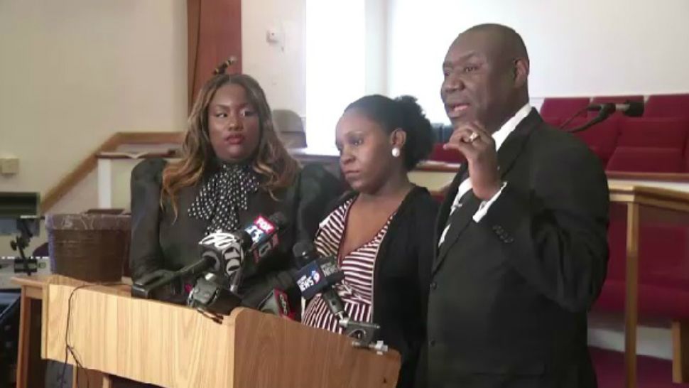Markeis McGlockton family members and attorneys spoke to reporters on Friday.
