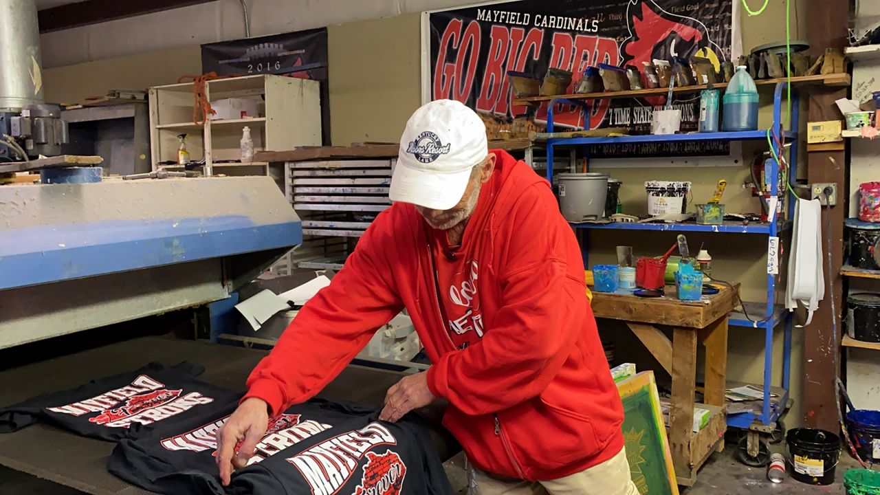 Hawkins Screen Printing creates "Mayfield Strong" campaign