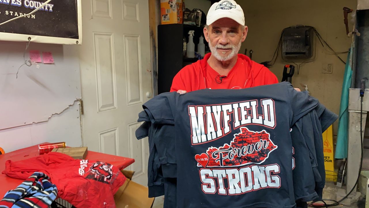 Hawkins Screen Printing creates "Mayfield Strong" campaign