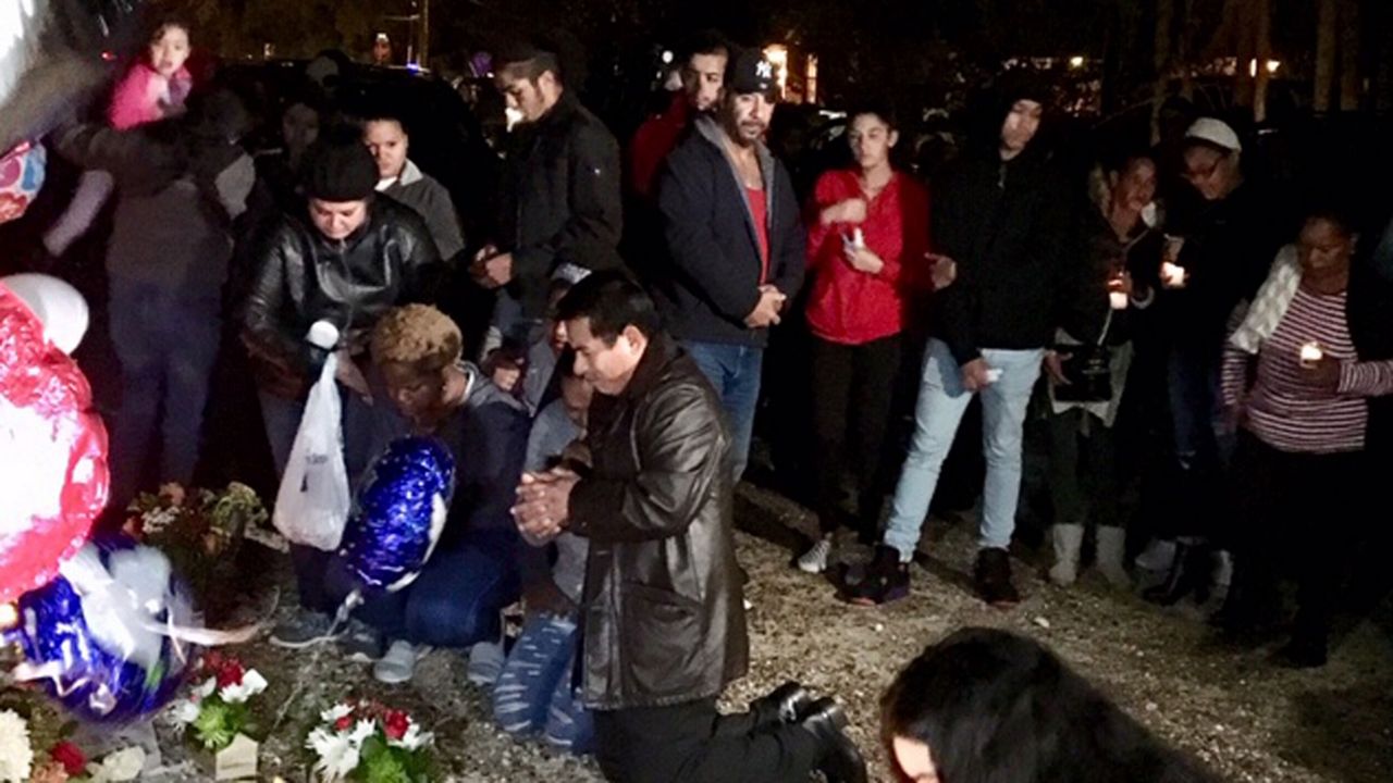 A vigil was held Friday night for Alejando Vargas Martinez, 15, who was shot early Tuesday just a half mile from Boone High School.