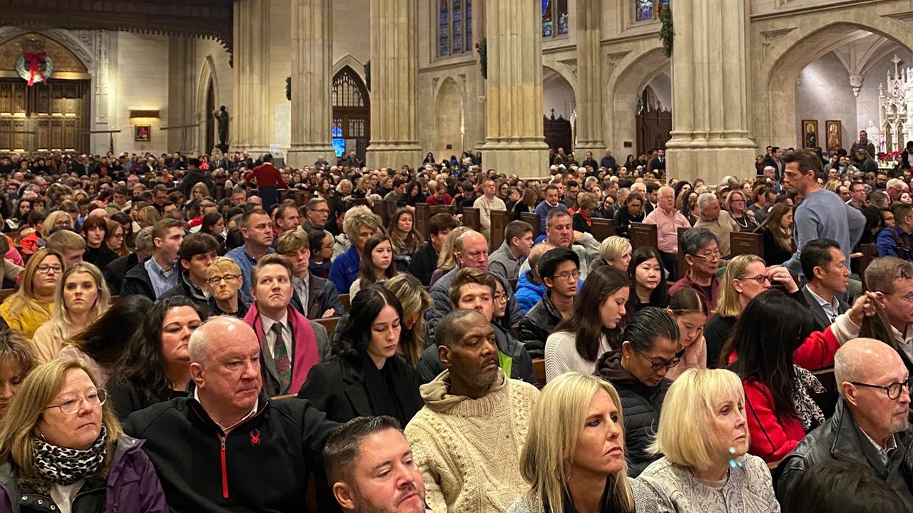 Christmas Mass Held at St. Patrick's Cathedral