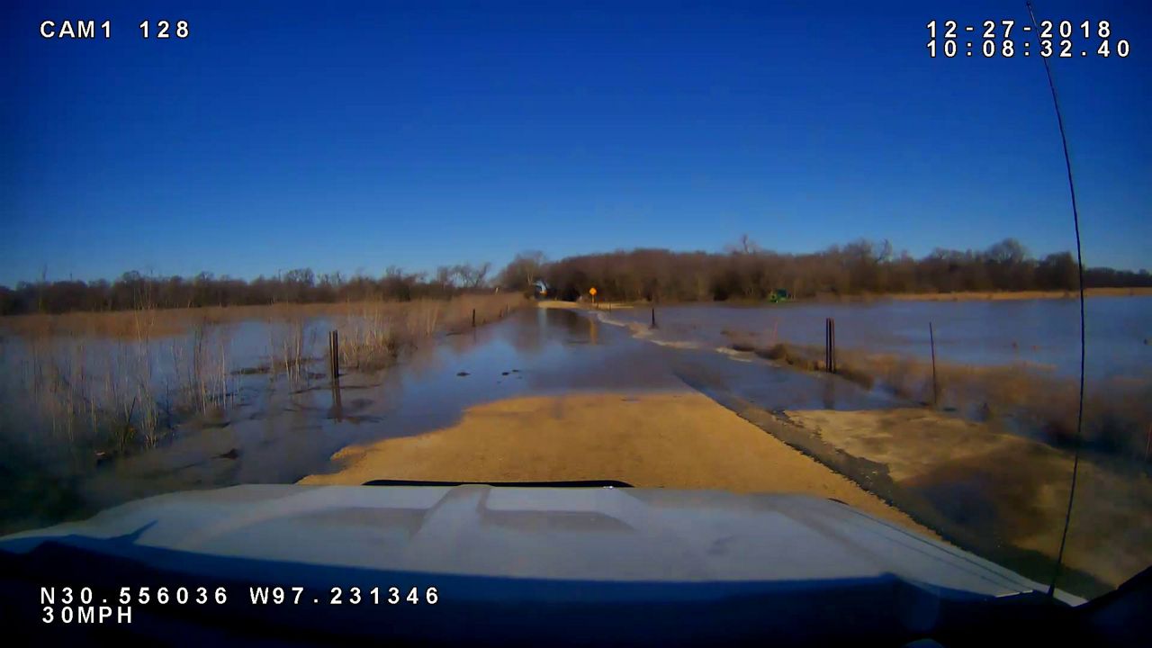 Flooding on Country Road 434 around Brushy Creek.