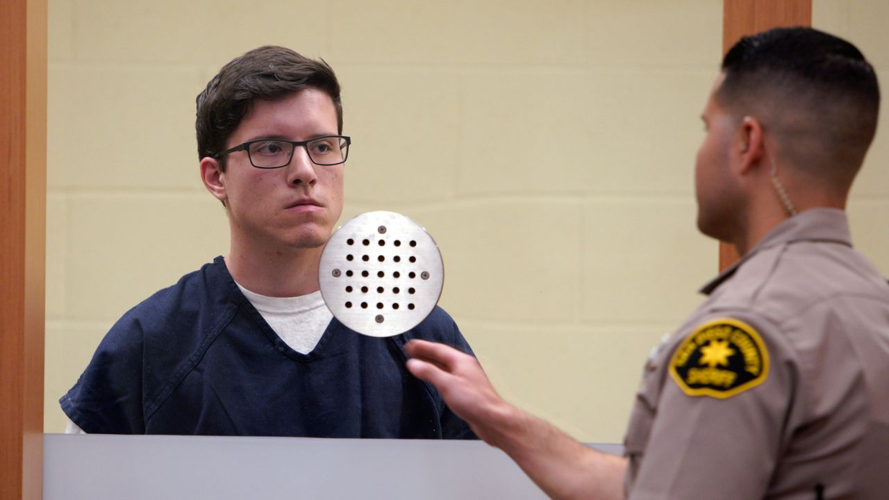 In this April 30, 2019, file photo, John T. Earnest appears for his arraignment hearing in San Diego. (Nelvin C. Cepeda/The San Diego Union-Tribune via AP, Pool, File)