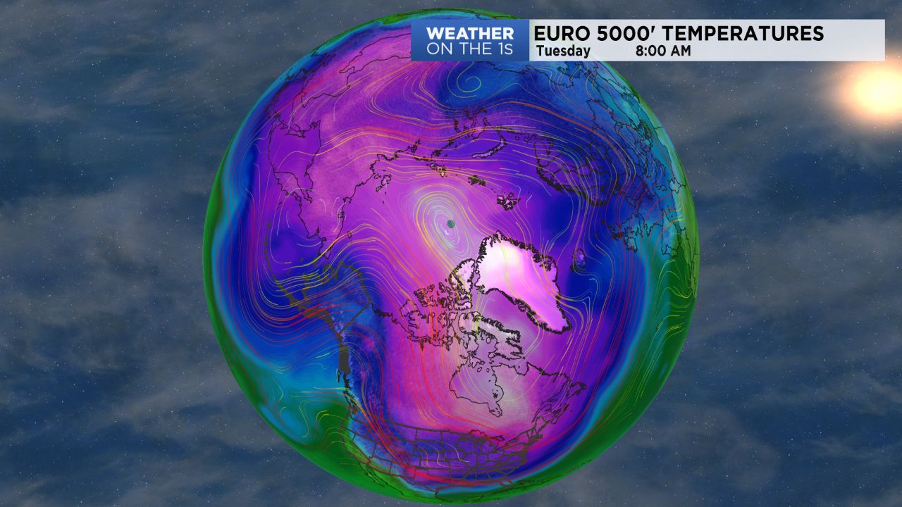 Worldwide temperatures