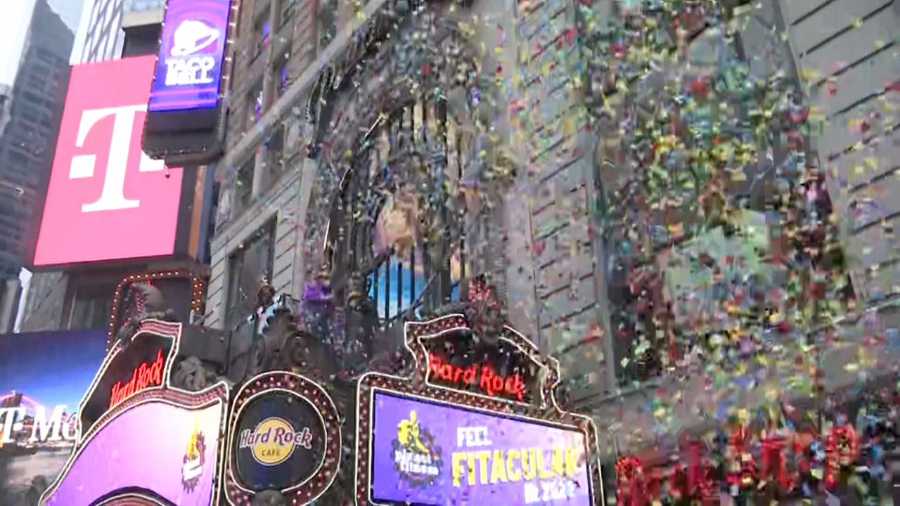 New Year's Eve confetti test held in Times Square