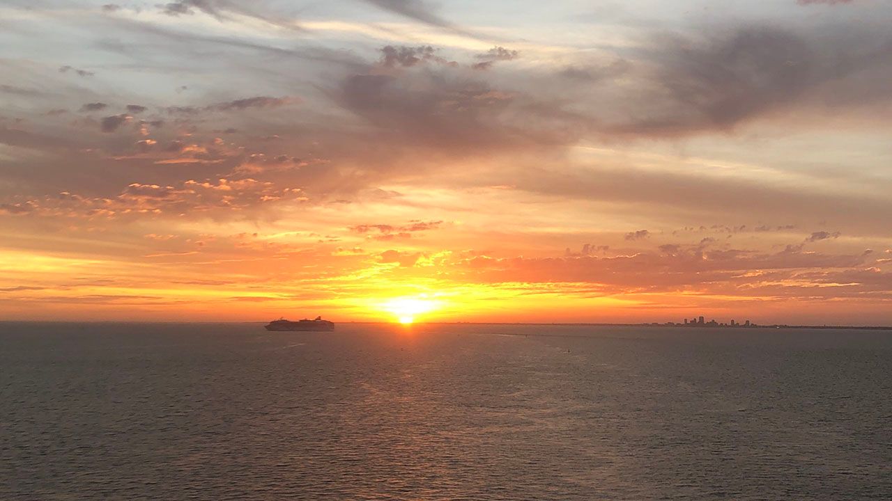 Submitted via the Spectrum Bay News 9 app: A sunset near St. Petersburg, Sunday, December 29, 2019. (Courtesy of viewer Joe)