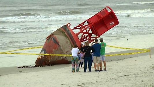 Photos Beached Buoy Washed Away From Hilton Head By Dorian