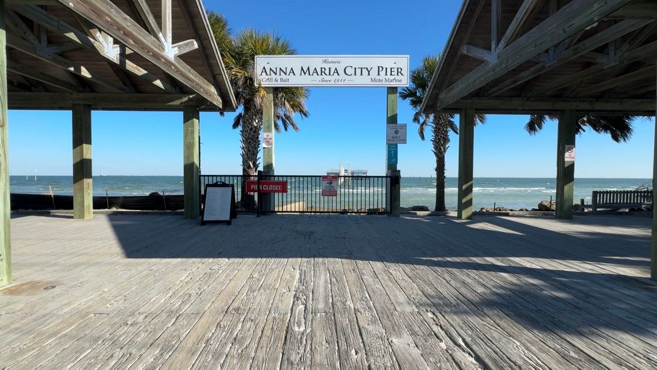 The pier is expected to be open to the public in the fall of 2026. (Spectrum News/Julia Hazel)
