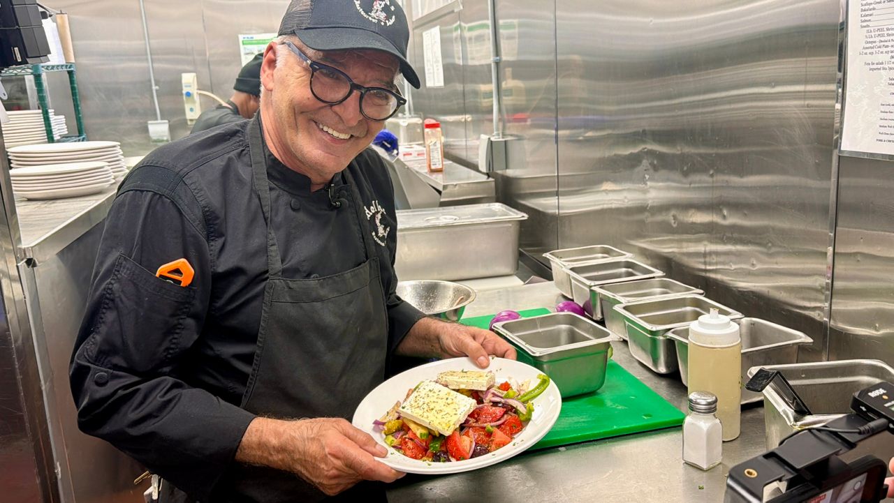 Horiátiki recipe straight from Greek Islands at Hellas in Tarpon Springs