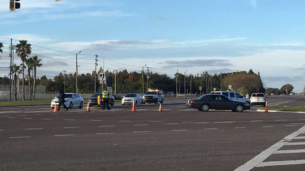 McMullen Booth Road lanes reopened early Tuesday. (Laurie Davison/Spectrum Bay News 9)