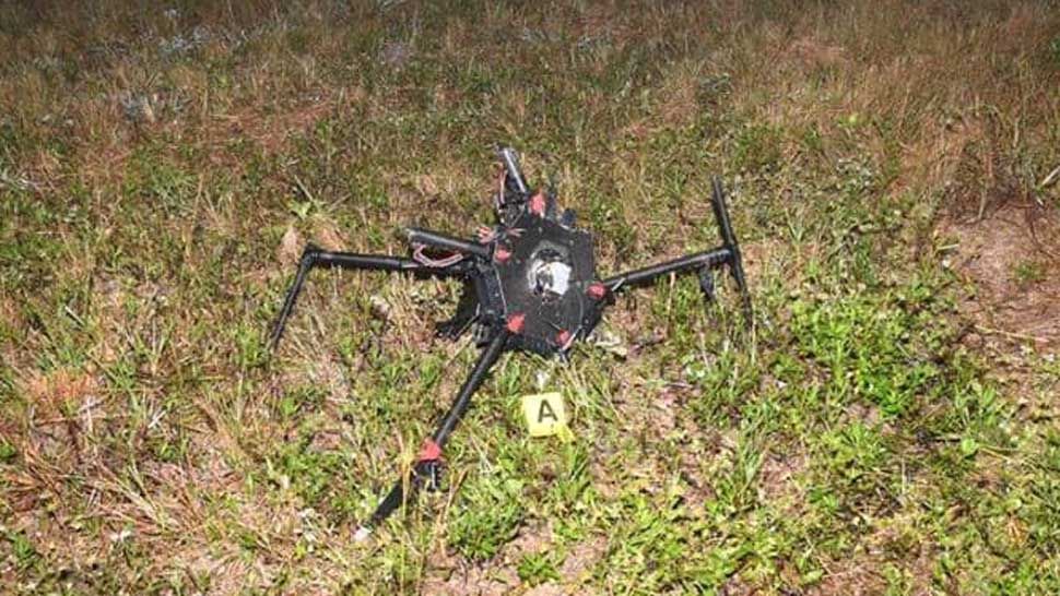 Two Tampa women are accused of using this drone to try to deliver tobacco and cell phones to an inmate in the Martin Correctional Institute in Martin County. (Martin County Sheriff's Office)