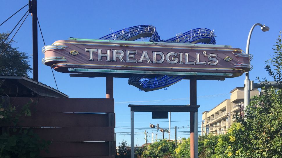 Threadgill's Sign in downtown Austin (Spectrum News Photograph | Joshua Kleinstreuer)