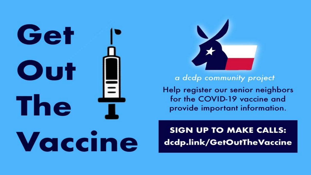 The Dallas County Democratic Party created to "Get Out the Vaccine" Project hearing residents express difficulty with registering for the COVID-19 vaccine. (Photo Source: DCDP)