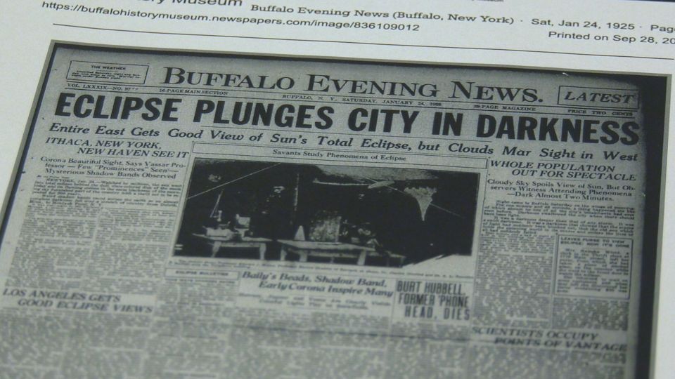 1925, the last time New York saw a total solar eclipse