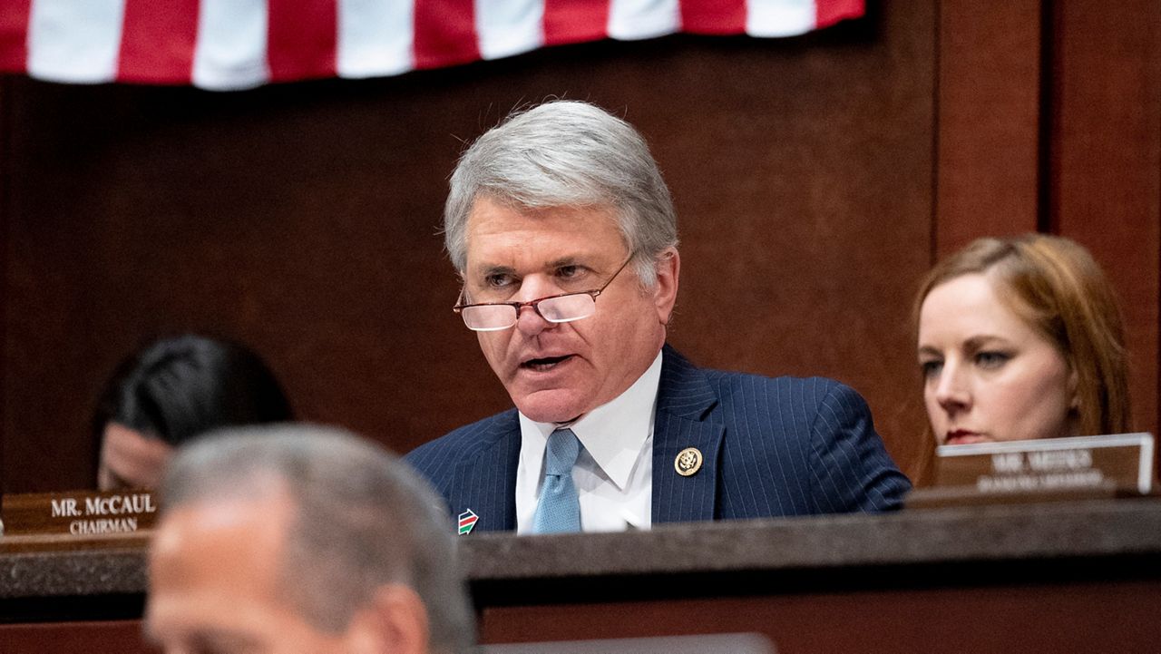 Chairman Rep. Michael McCaul, R-Texas, speaks during a House Committee on Foreign Affairs hearing on the United States evacuation from Afghanistan on Capitol Hill in Washington, Wednesday, March 8, 2023. (AP Photo/Andrew Harnik)