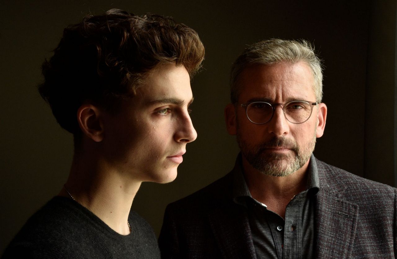 Carell and Chalamet on bonding in the film 'Beautiful Boy'