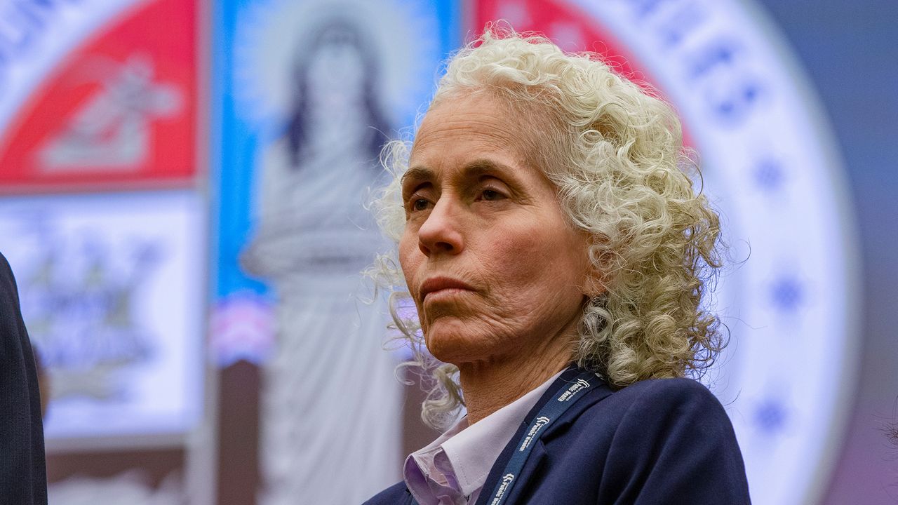 In this file photo, Los Angeles County Public Health Director Barbara Ferrer takes questions at a news conference in Los Angeles on Mar. 12, 2020. For most people, the new coronavirus causes only mild or moderate symptoms. For some it can cause more severe illness. (AP Photo/Damian Dovarganes)