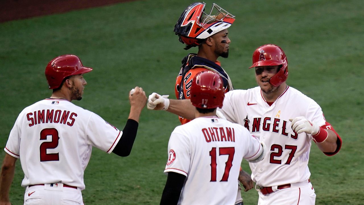 Angels baseball uniforms at the Museum of Natural History